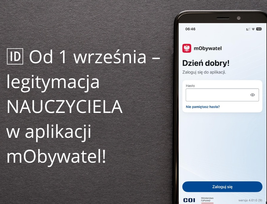 Legitymacja nauczyciela będzie dostępna w aplikacji mObywatel